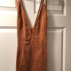 Suede dress